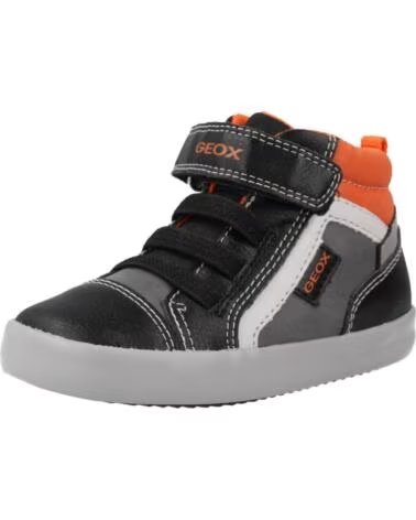 GEOX BOTTES B GISLI BOY ORANGE NOIR C0038