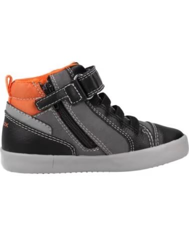 GEOX BOTTES B GISLI BOY ORANGE NOIR C0038