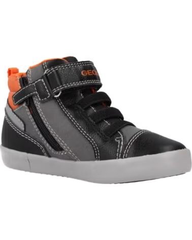 GEOX BOTTES B GISLI BOY ORANGE NOIR C0038