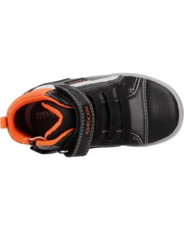 GEOX BOTTES B GISLI BOY ORANGE NOIR C0038