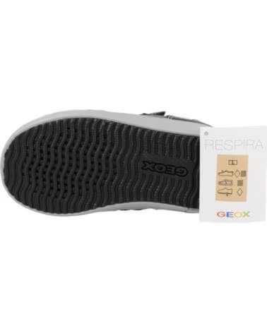 GEOX BOTTES B GISLI BOY ORANGE NOIR C0038