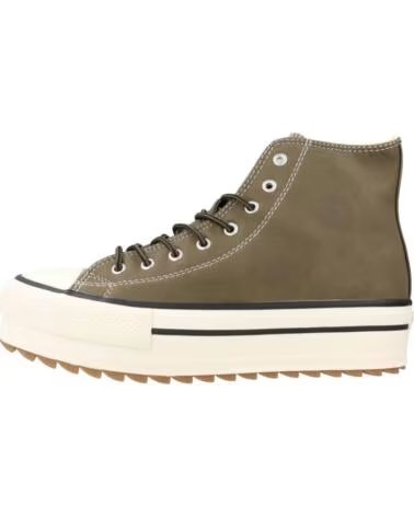 Zapatillas-Deporte-De-Mujer-VICTORIA-ZAPATILLAS VICTORIA TRIBU 1061123 DOBLE EFECTO PIEL KAKI-VERDE