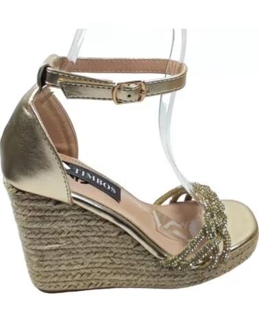 TIMBOS Outlet Sandalia cuna esparto mujer oro 127666 AMARILLO