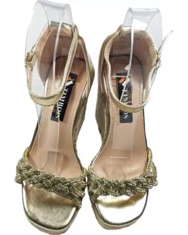 TIMBOS Outlet Sandalia cuna esparto mujer oro 127666 AMARILLO