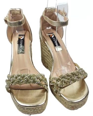 TIMBOS Outlet Sandalia cuna esparto mujer oro 127666 AMARILLO