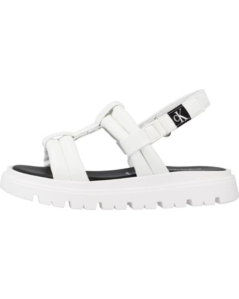 CALVIN KLEIN SANDALIAS NIÑA 1000091375 MODELO V4A280514 BLANCO WHITE