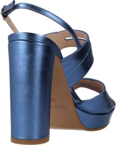 JONI SANDALES DE FÊTE FEMME MODÈLE SERPENT BLEU BLUE