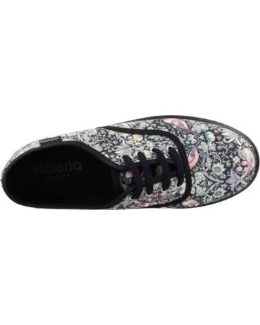 VICTORIA ZAPATILLAS MUJER MODELO 109229V FLORAL NEGRO