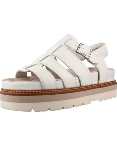 CLARKS SANDALI CON PIATTAFORMA ORIANNA TWIST BIANCO DONNA WHITE