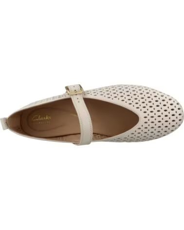 CLARKS BALLERINES POUR FEMME FAWNA JANE EN CUIR CREAM