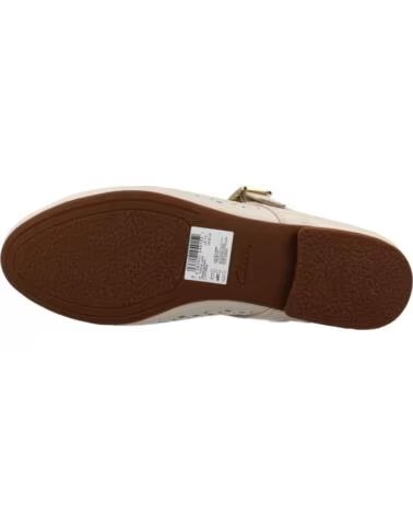 CLARKS BALLERINES POUR FEMME FAWNA JANE EN CUIR CREAM