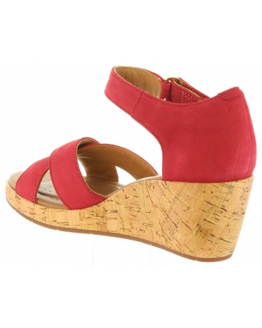 Sandali per Donna CLARKS 26132327 UN PLAZA RED NUBUCK