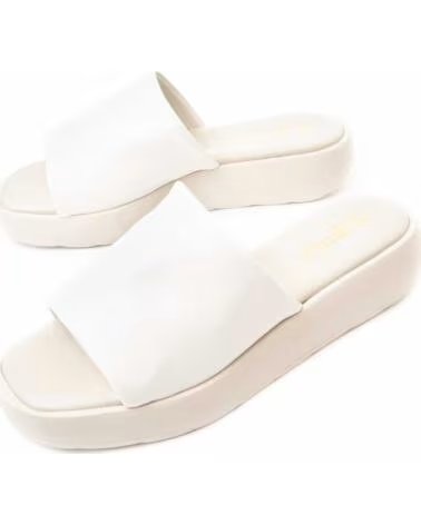 WIKERS ELBA SANDALES PLATES BLANCHES WHITE