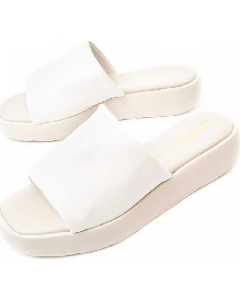 WIKERS ELBA SANDALES PLATES BLANCHES WHITE
