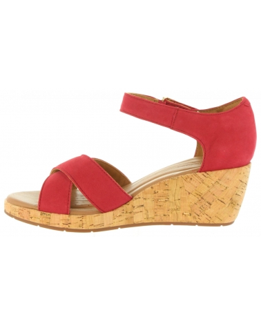 Sandali per Donna CLARKS 26132327 UN PLAZA RED NUBUCK
