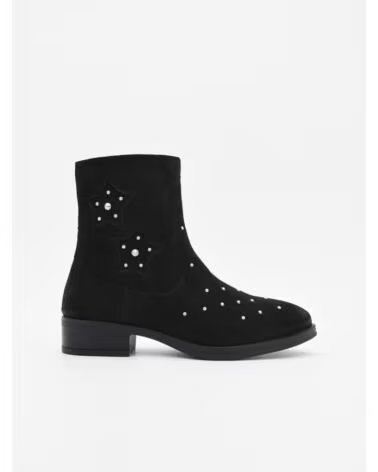 BOTAS PURAPIEL BRO9 HOMBRE ANTE NEGRO TACHUELAS BLACK