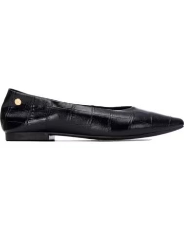 XTI 146376 BALLET FLATS WITH CROCODILE EFFECT FINISH NEGRO