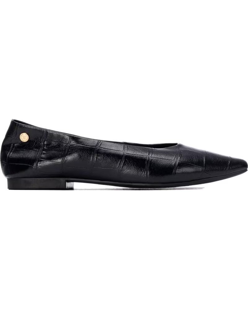 XTI 146376 BALLET FLATS WITH CROCODILE EFFECT FINISH NEGRO