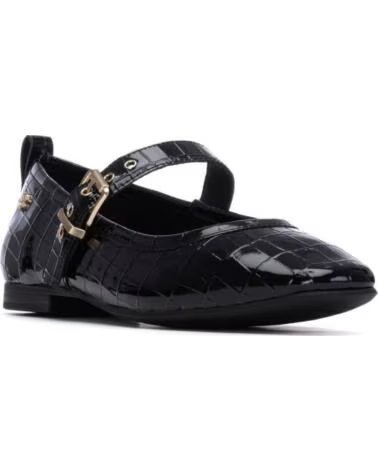 CARMELA 162562 BLACK PATENT MARY JANE SHOES WITH GOLD BUCKLE NEGRO