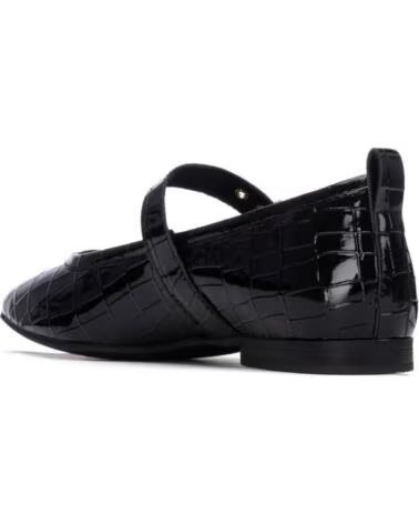 CARMELA 162562 BLACK PATENT MARY JANE SHOES WITH GOLD BUCKLE NEGRO