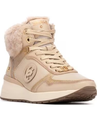 BOTÍN CARMELA 162654 BEIGE CON PELO