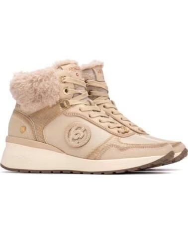 BOTÍN CARMELA 162654 BEIGE CON PELO