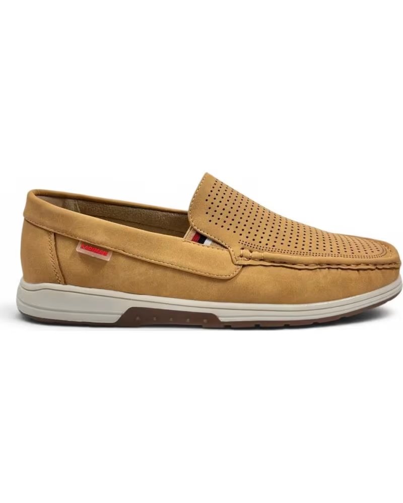 TIMBOS HERREN-MOKASSIN 133240 CAMEL PERFORIERT MARRóN