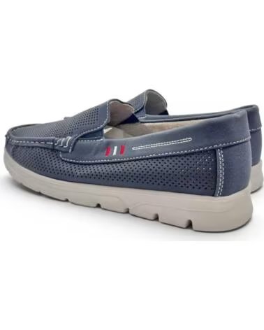 TIMBOS Mocasin comodo picado de hombre marino 133220 AZUL