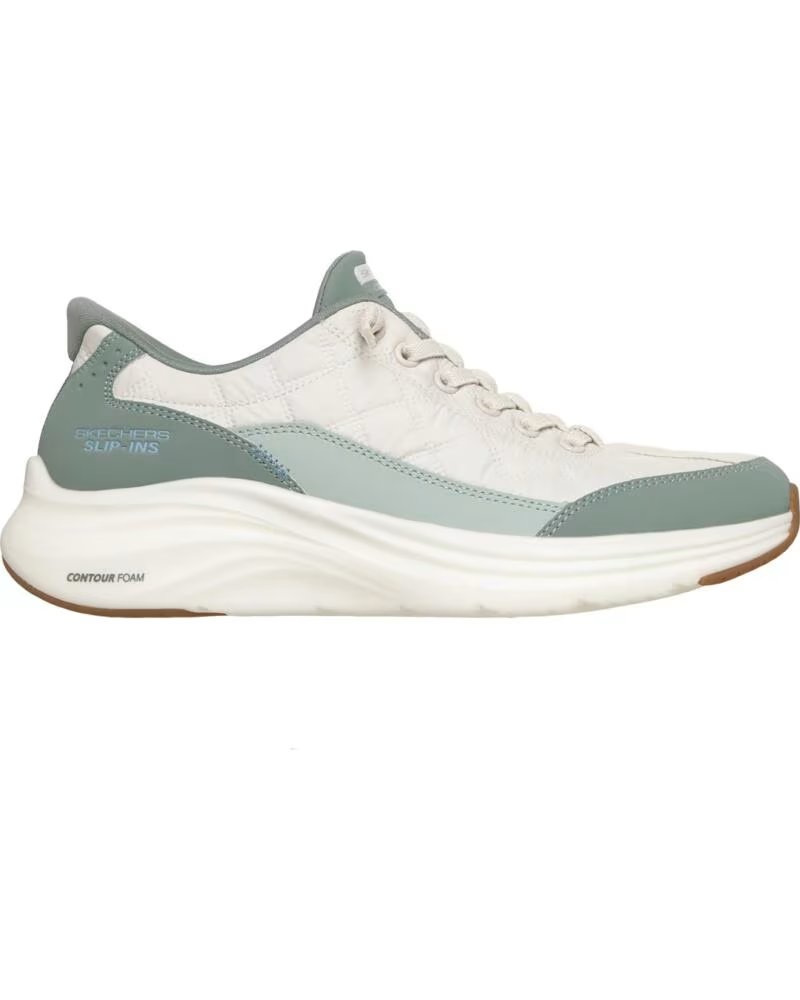 SKECHERS SNEAKERS MUJER CONTOUR FOAM - COZY FIT VERDE