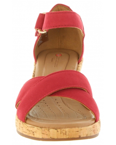 Sandali per Donna CLARKS 26132327 UN PLAZA RED NUBUCK