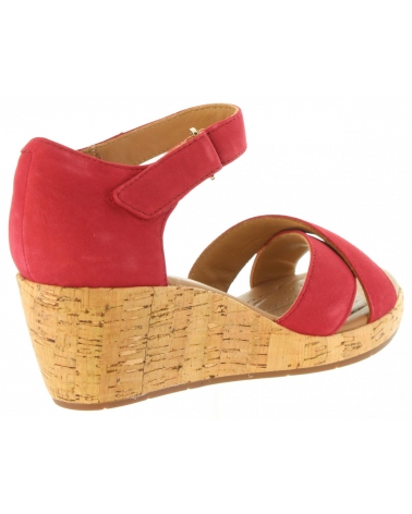 Sandali per Donna CLARKS 26132327 UN PLAZA RED NUBUCK