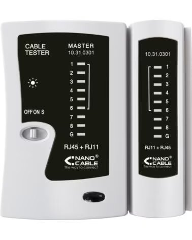 NANO CABLE Tester Nanocable 10 31 0301 para RJ11-RJ12-RJ45