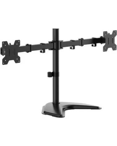 AISENS Soporte de Sobremesa para 2 Monitores DT32TSR-285- Giratorio- Inclinable- hasta 10kg