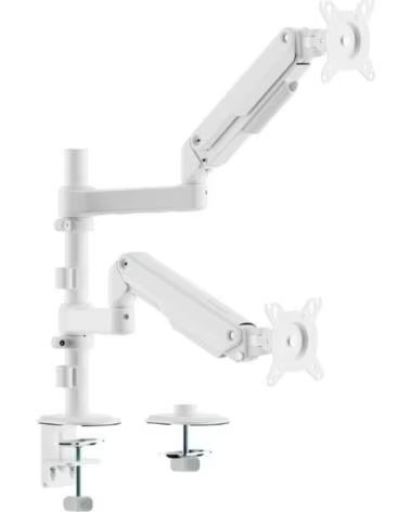 AISENS Soporte de Mesa con Contrapeso para 2 Monitores DT32TSR-441- Giratorio- Inclinable- hasta 9kg
