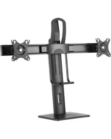 AISENS Soporte de Sobremesa con Contrapeso para 2 Monitores DT27TSR-065- Giratorio- Inclinable- hasta 6kg