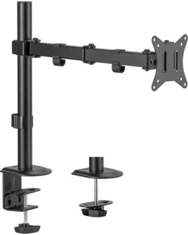 AISENS Soporte de Mesa para Monitor y TV DT32TSR-147- Giratorio- Inclinable- hasta 9kg