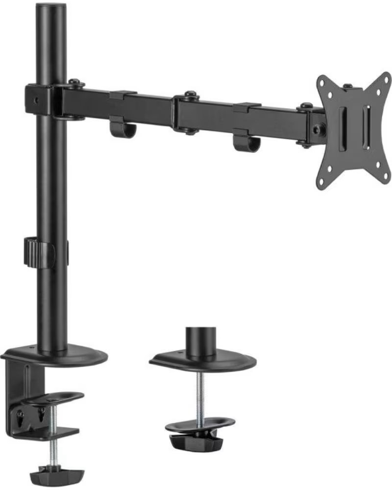 AISENS Soporte de Mesa para Monitor y TV DT32TSR-147- Giratorio- Inclinable- hasta 9kg