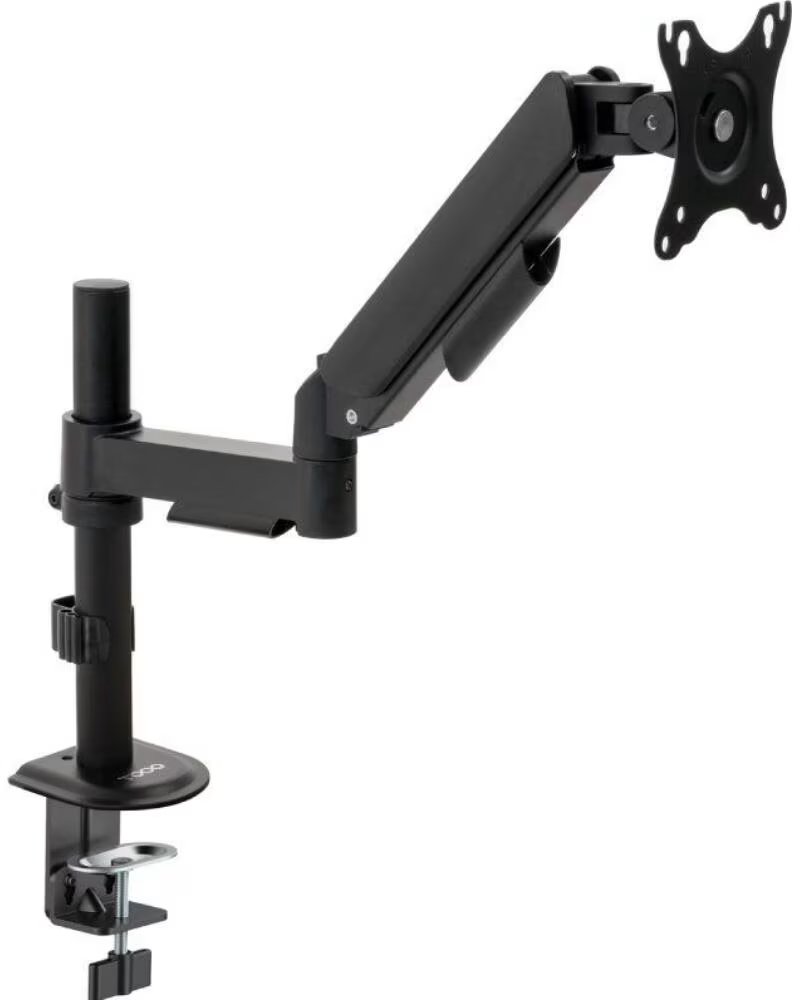 TOOQ Soporte de Mesa para Monitor DB1532TNR-B- Giratorio- Inclinable- hasta 9kg
