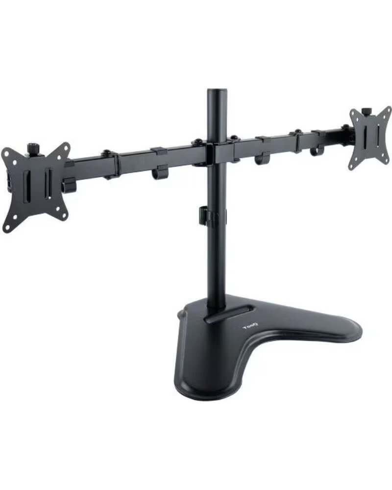 TOOQ Soporte de Sobremesa para 2 Monitores DB1702TN-B- Giratorio- Inclinable- hasta 9kg