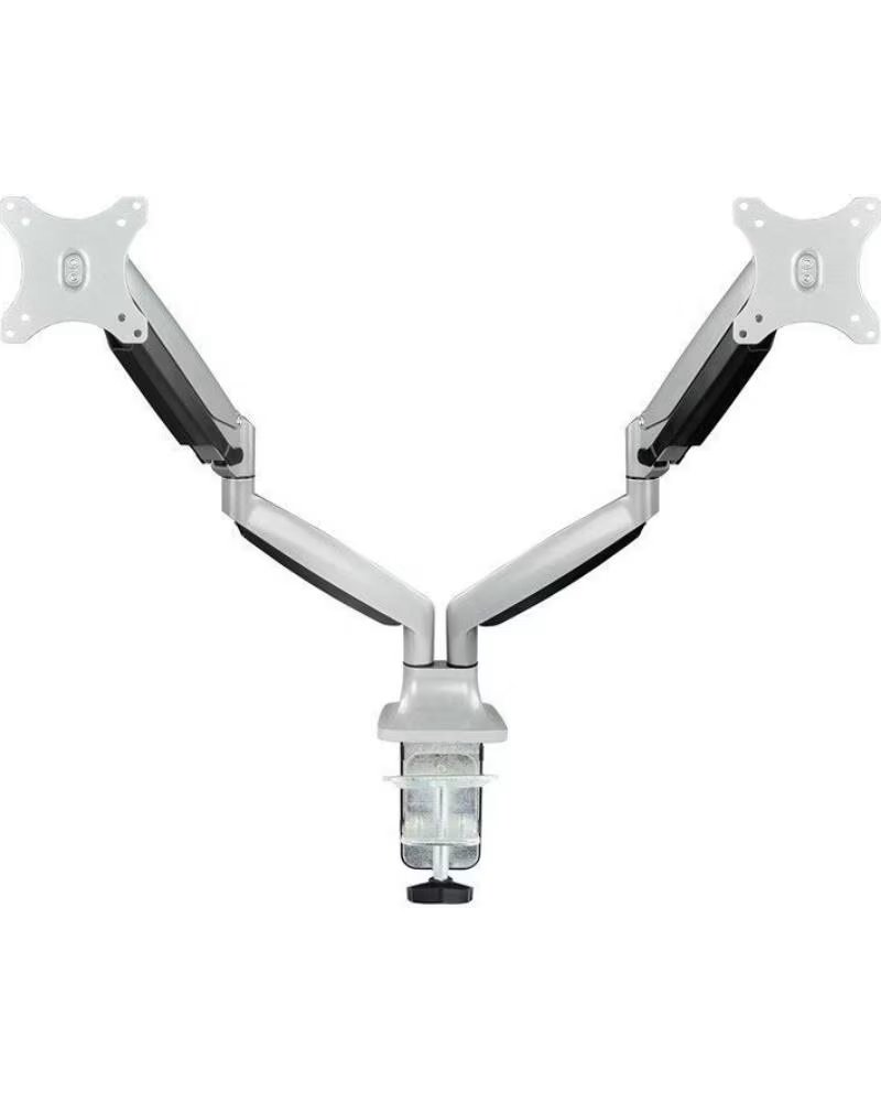 TOOQ Soporte de Mesa para 2 Monitores DB3132TNR-S- Giratorio- Inclinable- hasta 9kg