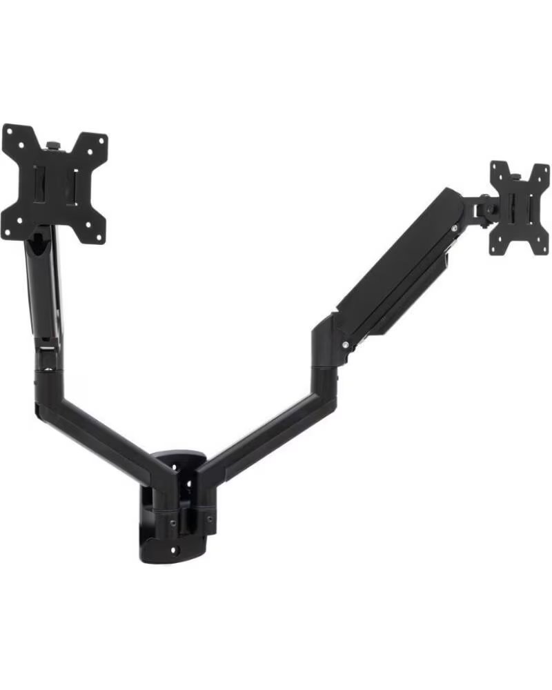 TOOQ Soporte de Pared para 2 Monitores LP1434TNR-B- Giratorio- Inclinable- Rotatorio- hasta 10kg