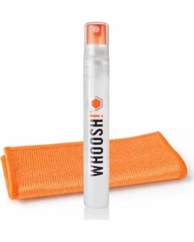 WHOOSH Kit Limpiador de Pantallas de Bolsillo Kit Pocket WSH001- Spray 8ml Pano Microfibra