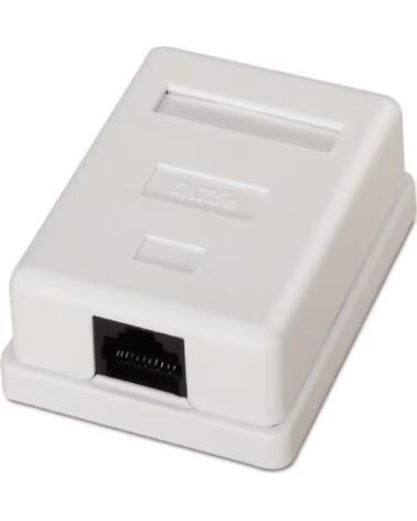 AISENS Roseta de Superficie A138-0296- Cat 5e- 1 Tomas