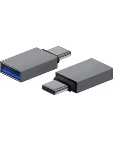 AISENS Adaptador USB 3 2 A108-0718- USB Hembra - USB Tipo-C Macho- Gris