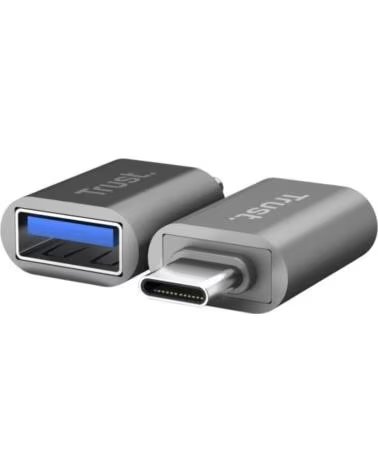 TRUST Adaptador USB 3 0 Calyx 26221- USB Tipo-C Macho - USB Hembra