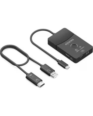 AISENS Adaptador-Transmisor de video inalambrico USB Tipo-C - HDMI ASWL-H2KDC30M05-BK- 100W