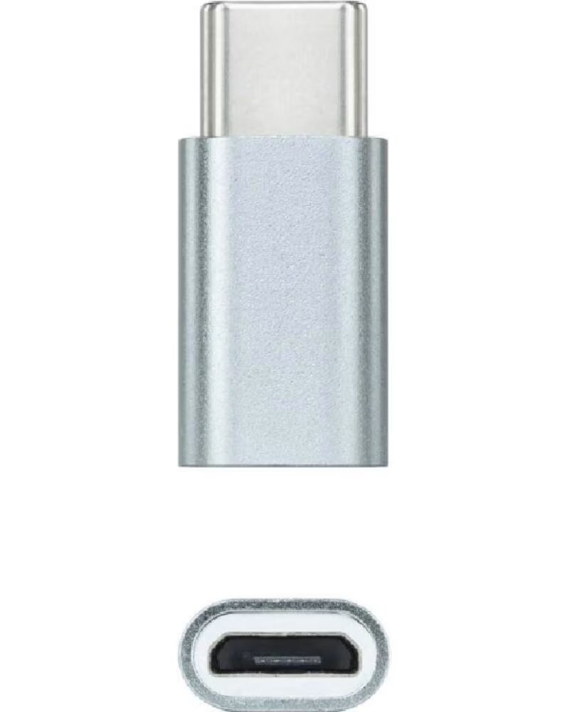 NANO CABLE Adaptador Nanocable 10 02 0011- USB Tipo-C Macho - MicroUSB Hembra
