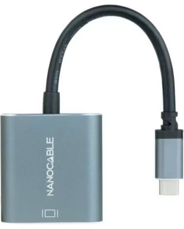 NANO CABLE CÂBLE CONVERTISSEUR NANOCABLE 10164103-G USB TYPE-C MÂLE VERS DVI-D FEMELLE 15CM