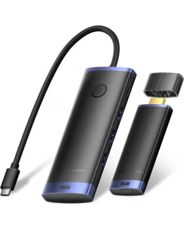 VENTION Adaptador-Transmisor de video inalambrico USB Tipo-C 3 2 - HDMI TPVBB- 60W