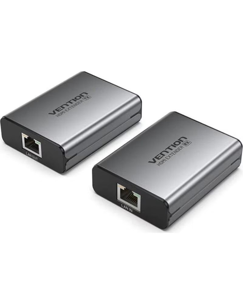 VENTION Adaptador-Transmisor de video Alambrico HDMI-RJ45 a HDMI-RJ45 AKGH0-EU